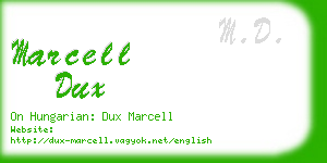 marcell dux business card